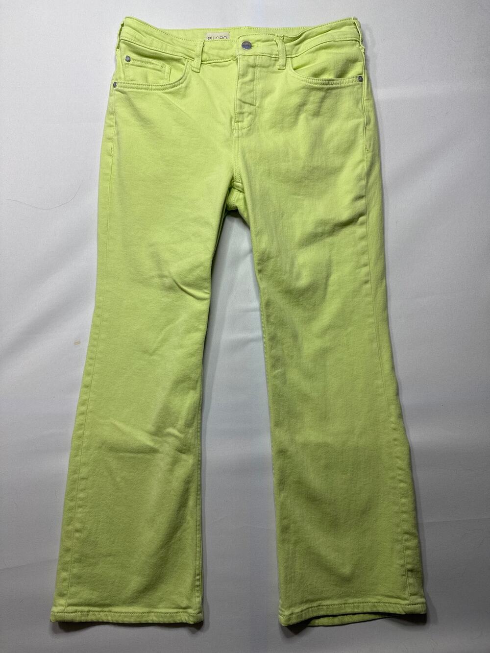 Pilcro by Anthropologie Women's The Yaya Kick Flare Yellow Jeans - 29 (31x26.5)